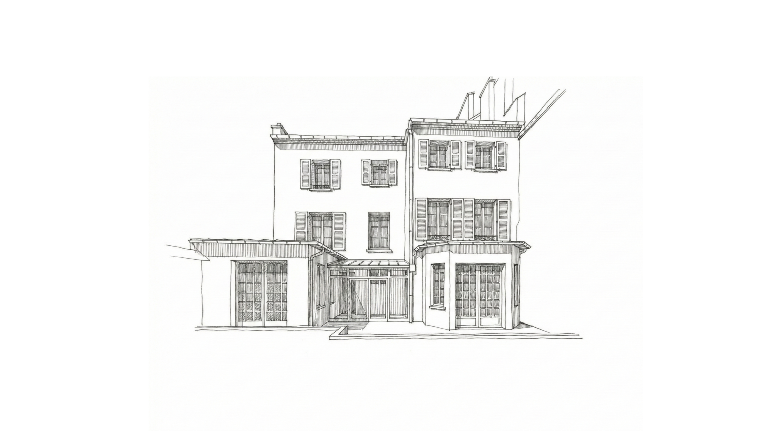 Relevés techniques de maison de ville - Plans de rénovation